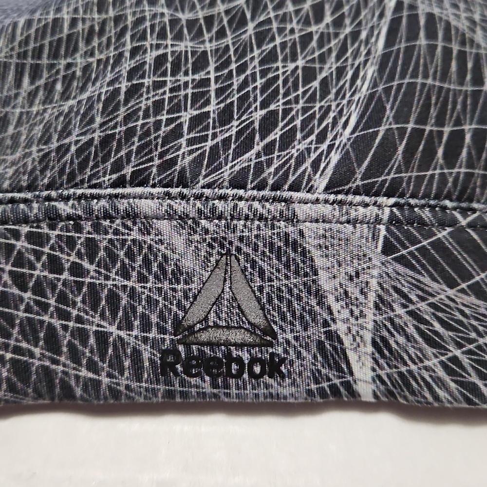 Reebok Gray & White Mesh-Pattern Racerback Sports Bra Size S - Picture 5 of 6